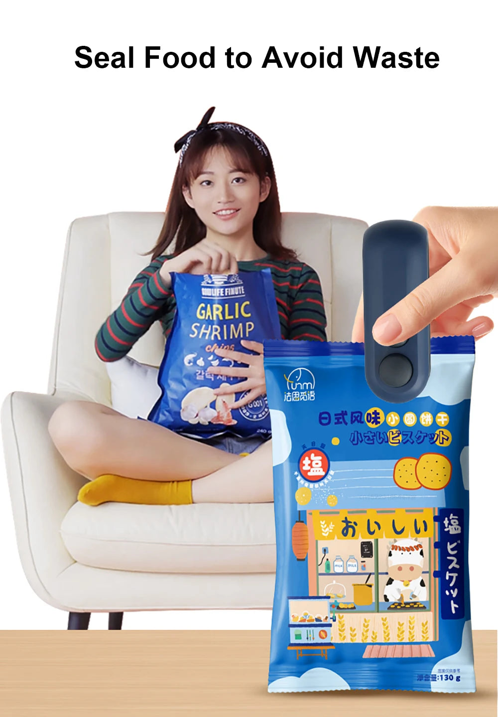 SealPro™ – Mini Seladora de Embalagens Portátil